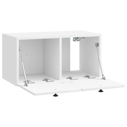 Wall-Mounted TV Cabinet 59.5 x 31 x 30 cm High Gloss White