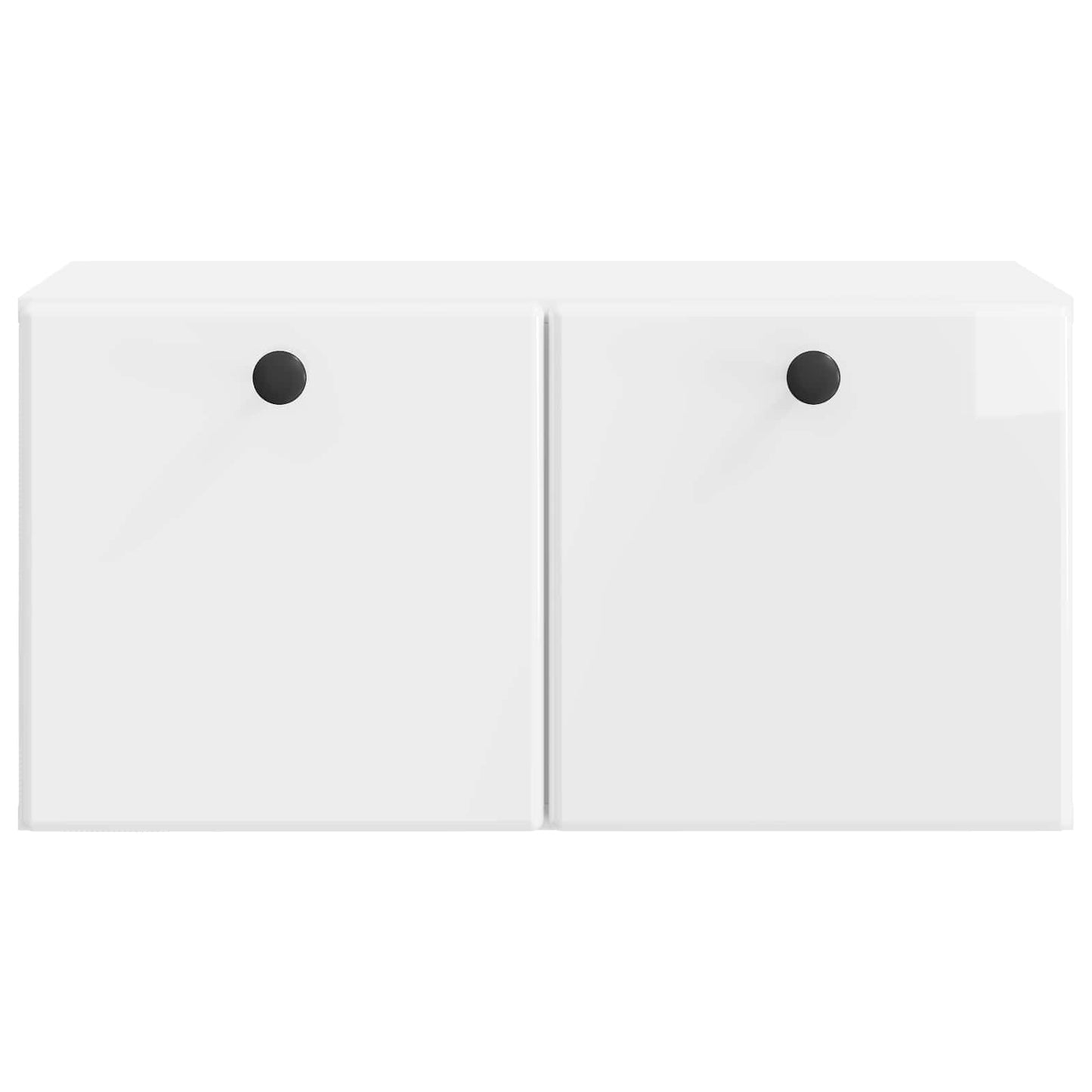 Wall-Mounted TV Cabinet 59.5 x 31 x 30 cm High Gloss White
