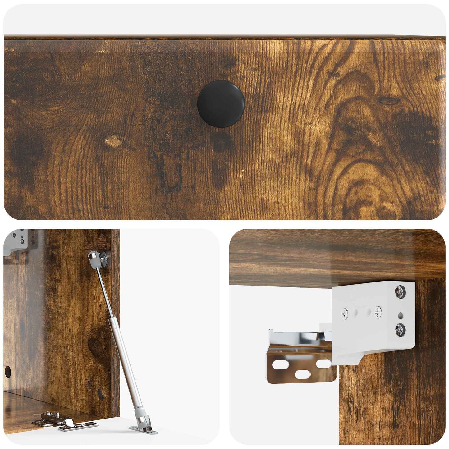 Wall-Mounted TV Cabinet 59.5 x 31 x 30 cm Smoked Oak