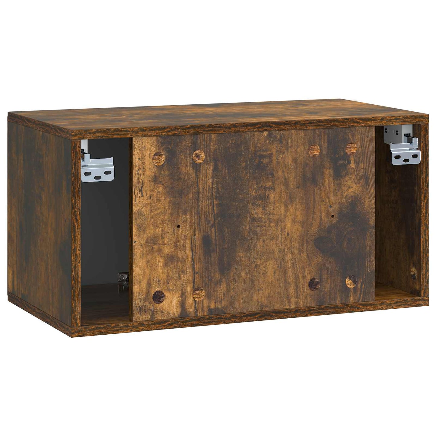 Wall-Mounted TV Cabinet 59.5 x 31 x 30 cm Smoked Oak
