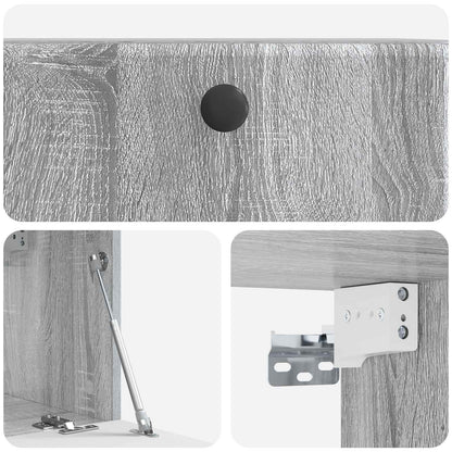 Wall-Mounted TV Cabinet 59.5 x 31 x 30 cm Grey Sonoma