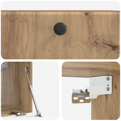 Wall-Mounted TV Cabinet 59.5 x 31 x 30 cm Artisan Oak