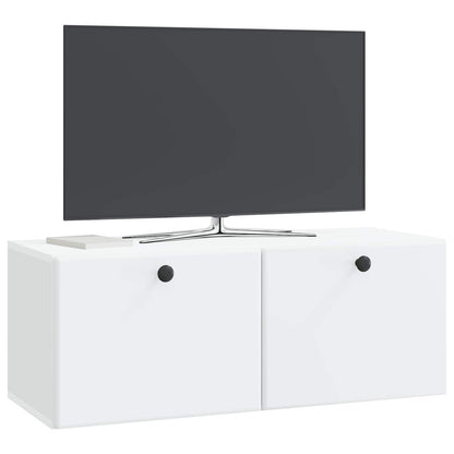 Wall-Mounted TV Cabinet 78.5 x 31 x 30 cm White Engineered Wood