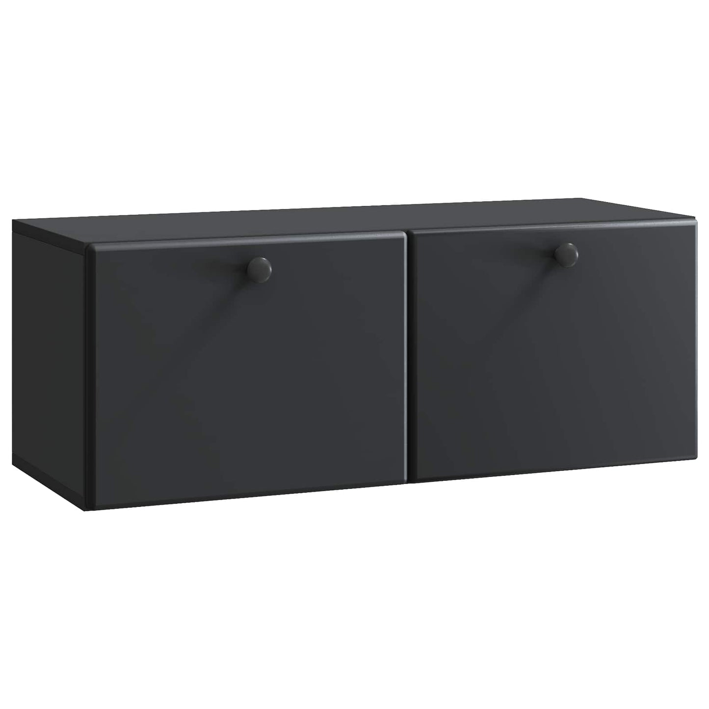 Wall-Mounted TV Cabinet 78.5 x 31 x 30 cm Black Engineered Wood
