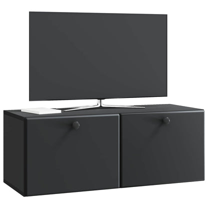 Wall-Mounted TV Cabinet 78.5 x 31 x 30 cm Black Engineered Wood