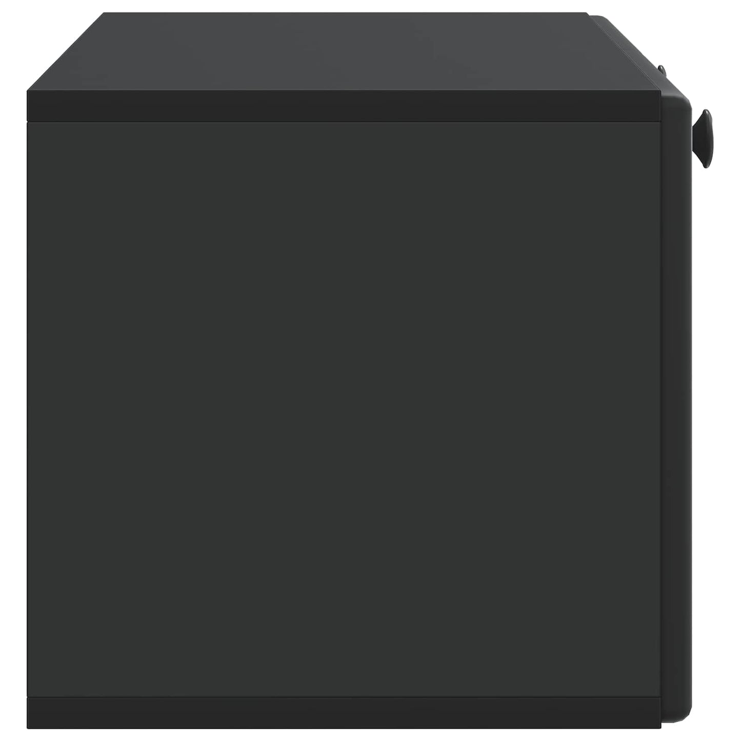 Wall-Mounted TV Cabinet 78.5 x 31 x 30 cm Black Engineered Wood