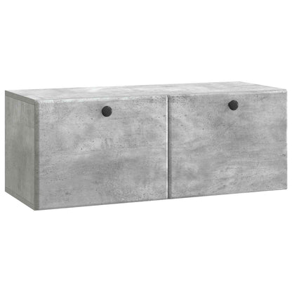 Wall-Mounted TV Cabinet 78.5 x 31 x 30 cm Concrete Grey