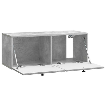 Wall-Mounted TV Cabinet 78.5 x 31 x 30 cm Concrete Grey
