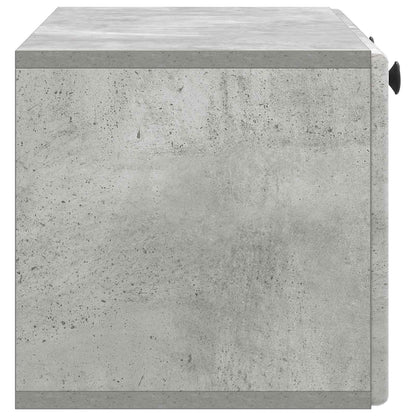 Wall-Mounted TV Cabinet 78.5 x 31 x 30 cm Concrete Grey