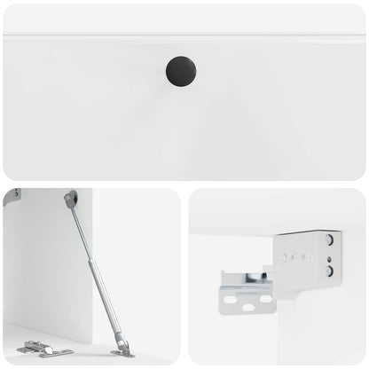 Wall-Mounted TV Cabinet 78.5 x 31 x 30 cm High Gloss White