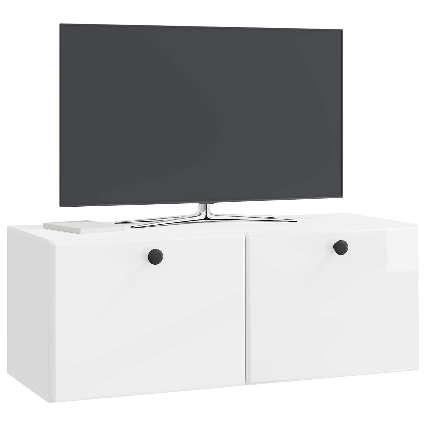 Wall-Mounted TV Cabinet 78.5 x 31 x 30 cm High Gloss White
