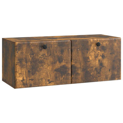 Wall-Mounted TV Cabinet 78.5 x 31 x 30 cm Smoked Oak