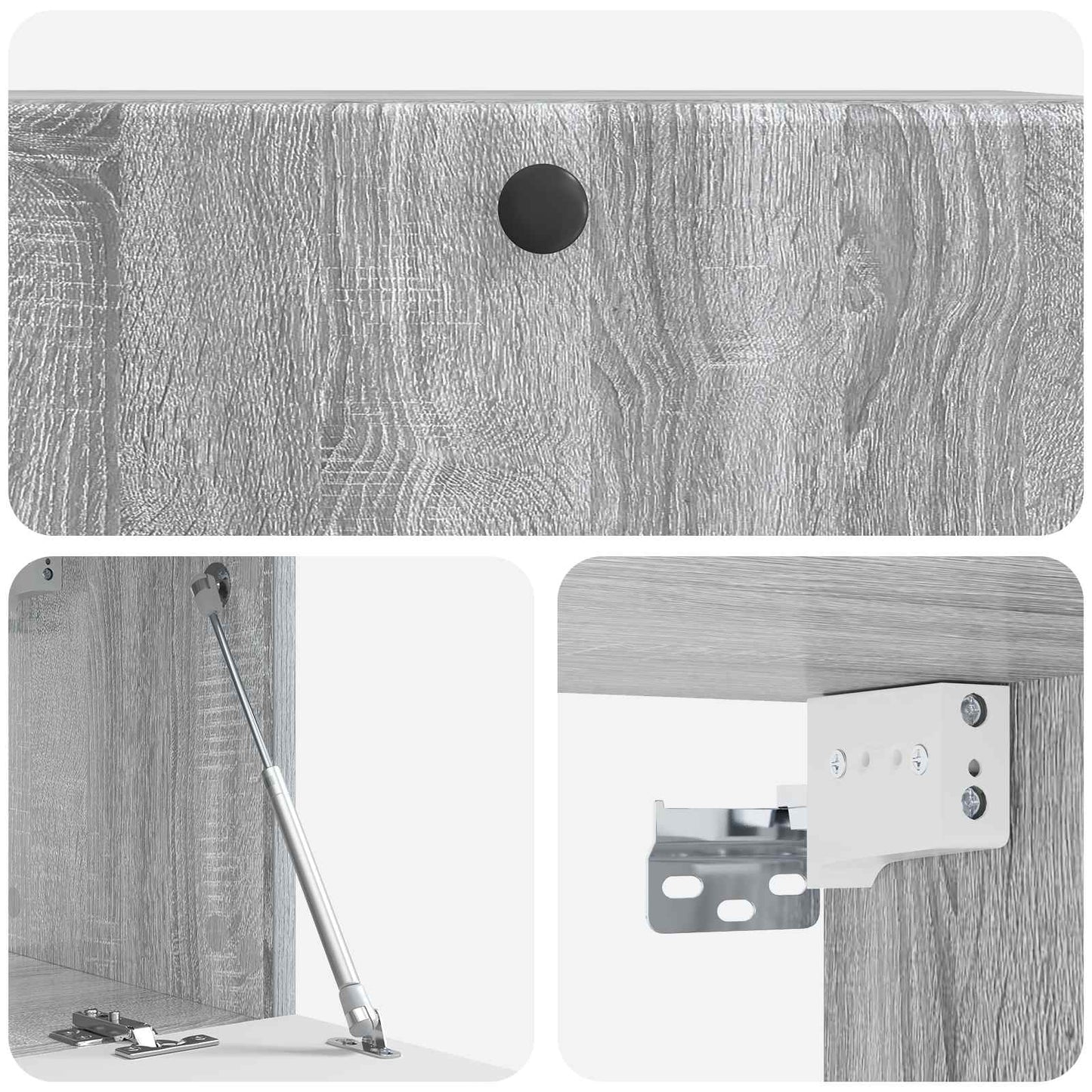 Wall-Mounted TV Cabinet 78.5 x 31 x 30 cm Grey Sonoma