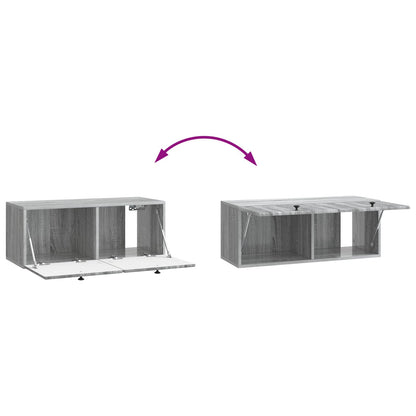 Wall-Mounted TV Cabinet 78.5 x 31 x 30 cm Grey Sonoma
