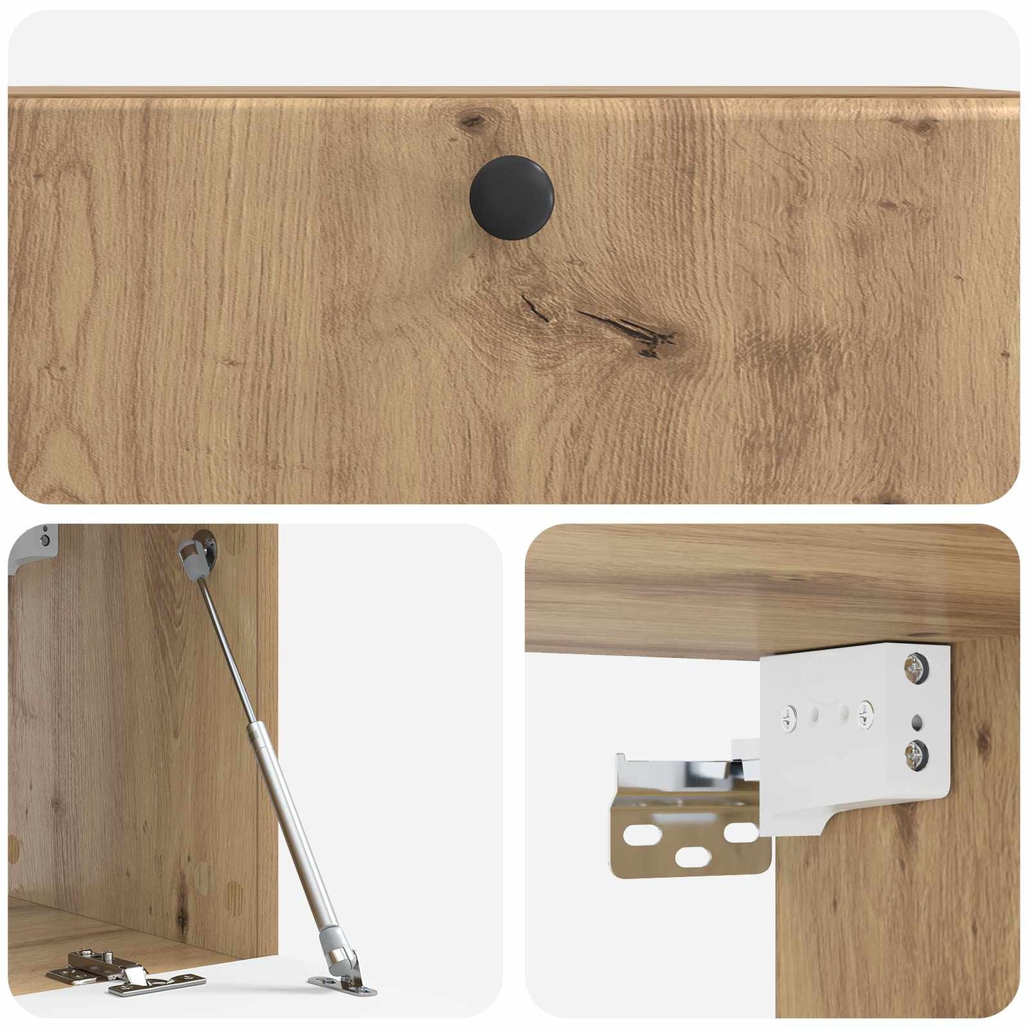 Wall-Mounted TV Cabinet 78.5 x 31 x 30 cm Artisan Oak