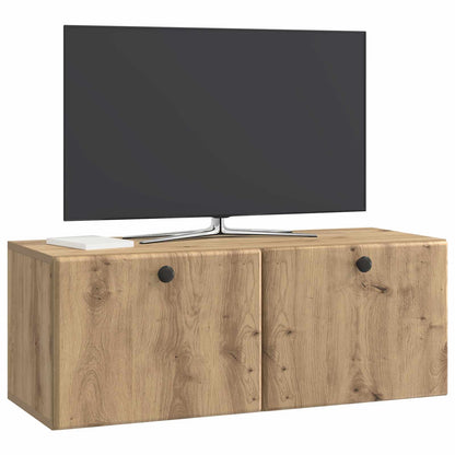 Wall-Mounted TV Cabinet 78.5 x 31 x 30 cm Artisan Oak