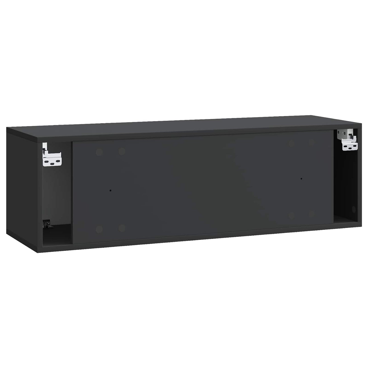 Wall-Mounted TV Cabinet 98 x 31 x 30 cm Black Engineered Wood