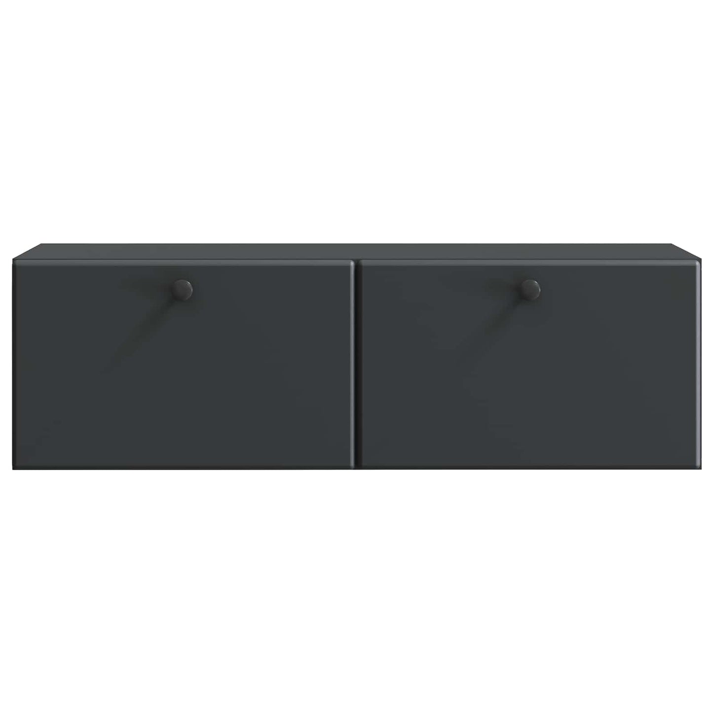 Wall-Mounted TV Cabinet 98 x 31 x 30 cm Black Engineered Wood