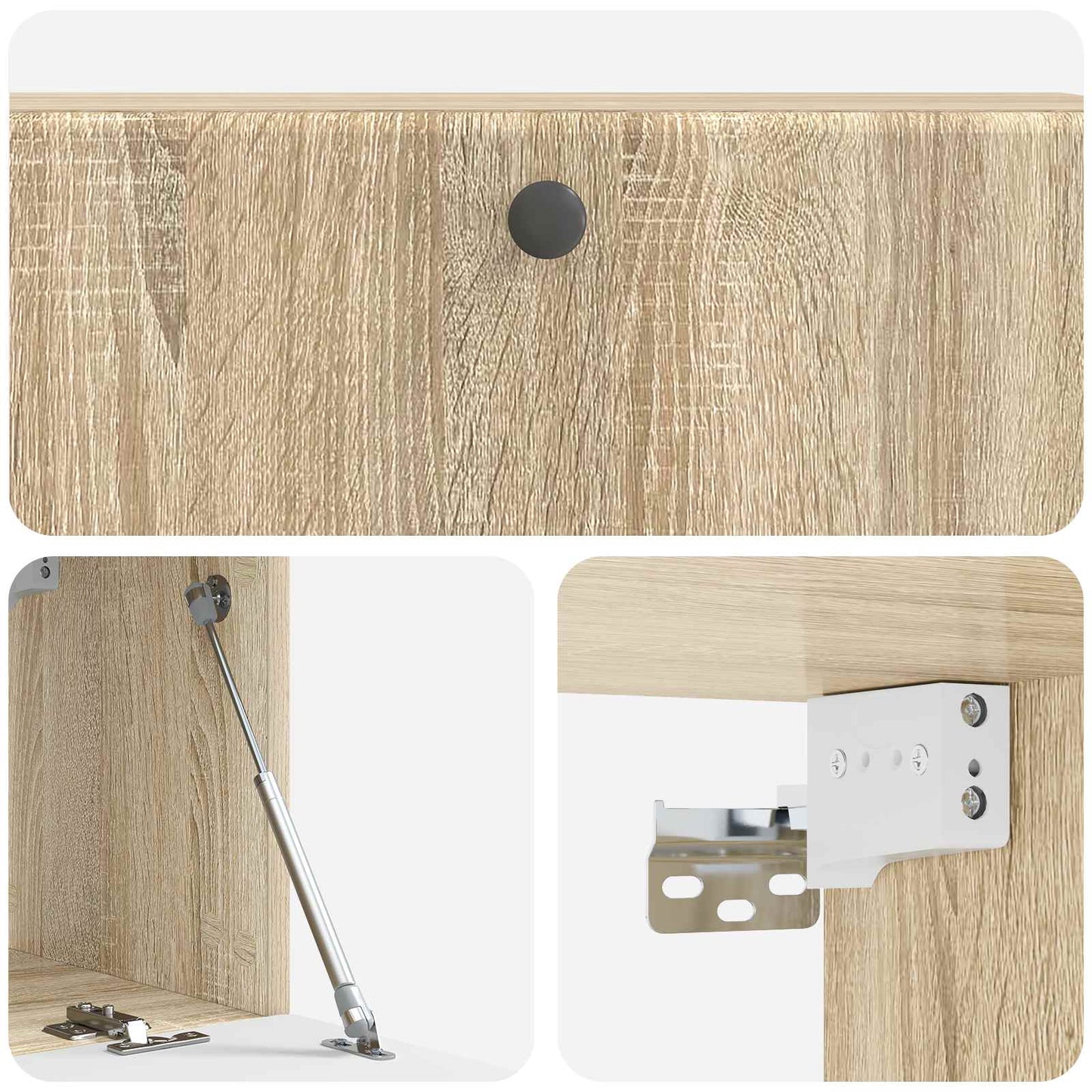 Wall-Mounted TV Cabinet 98 x 31 x 30 cm Sonoma Oak