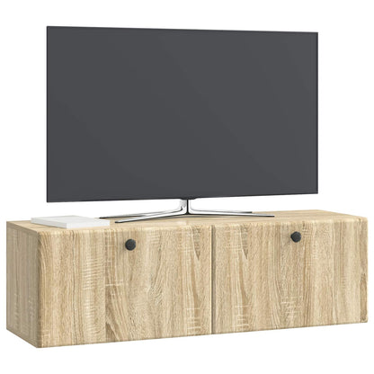 Wall-Mounted TV Cabinet 98 x 31 x 30 cm Sonoma Oak