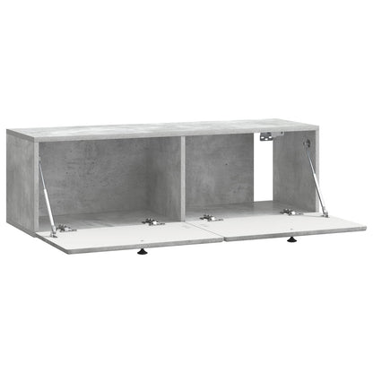 Wall-Mounted TV Cabinet 98 x 31 x 30 cm Concrete Grey