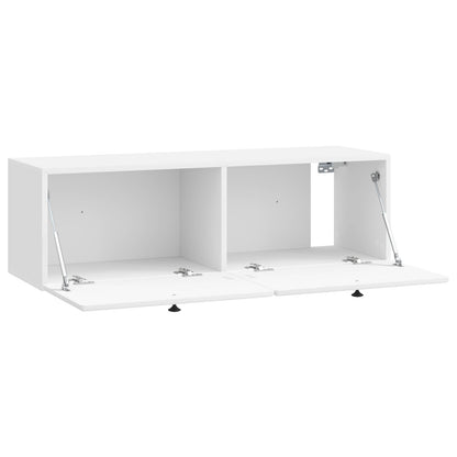 Wall-Mounted TV Cabinet 98 x 31 x 30 cm High Gloss White