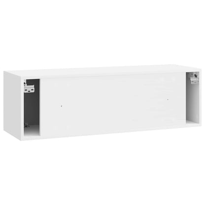 Wall-Mounted TV Cabinet 98 x 31 x 30 cm High Gloss White
