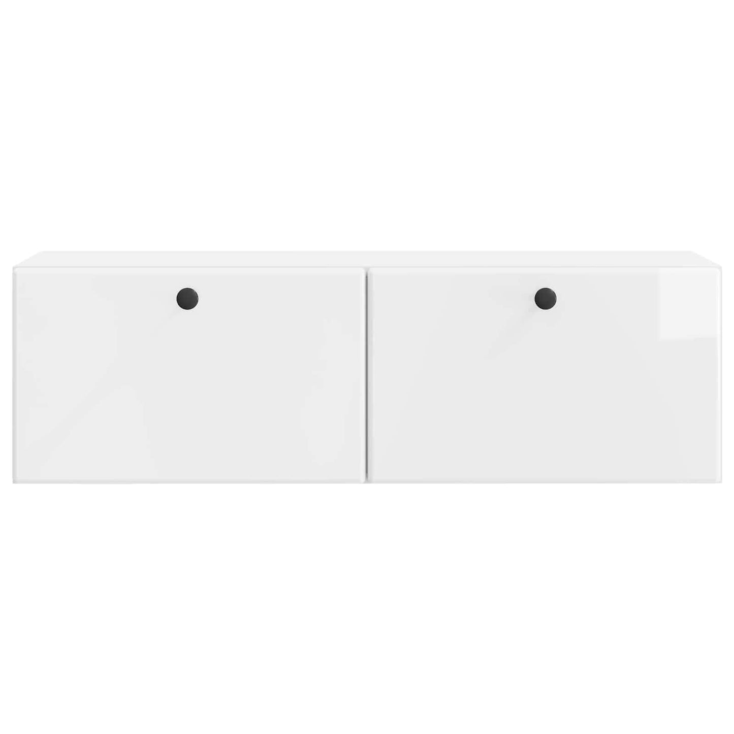 Wall-Mounted TV Cabinet 98 x 31 x 30 cm High Gloss White