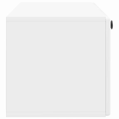 Wall-Mounted TV Cabinet 98 x 31 x 30 cm High Gloss White