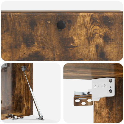 Wall-Mounted TV Cabinet 98 x 31 x 30 cm Smoked Oak