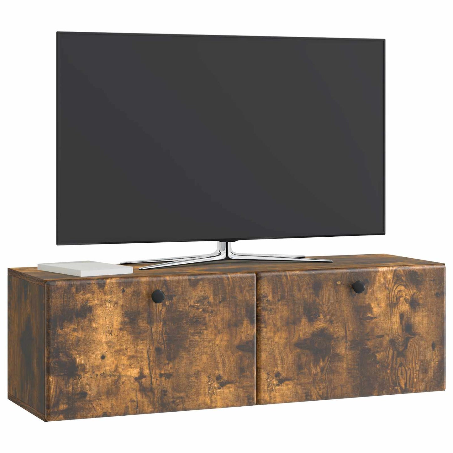 Wall-Mounted TV Cabinet 98 x 31 x 30 cm Smoked Oak
