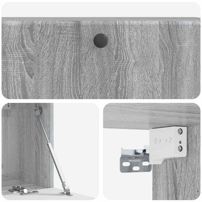 Wall-Mounted TV Cabinet 98 x 31 x 30 cm Grey Sonoma