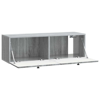 Wall-Mounted TV Cabinet 98 x 31 x 30 cm Grey Sonoma