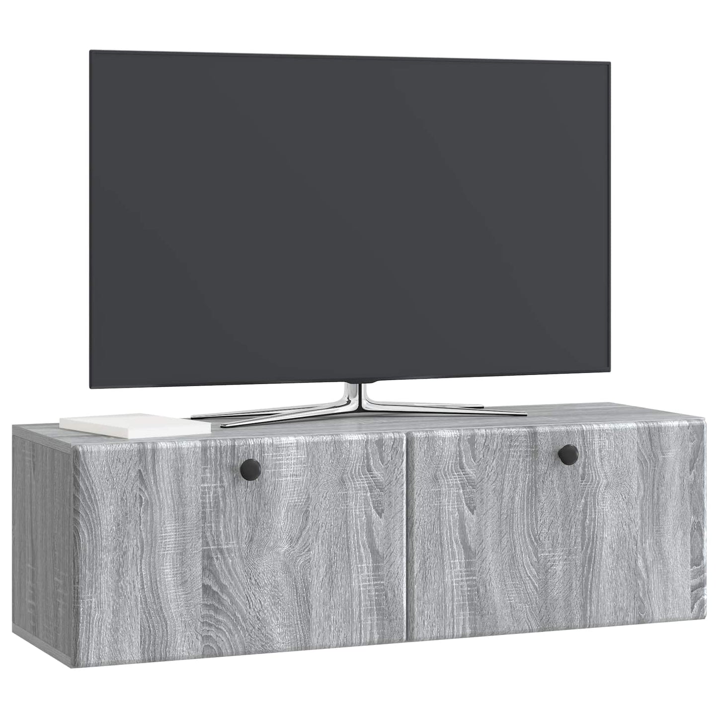 Wall-Mounted TV Cabinet 98 x 31 x 30 cm Grey Sonoma