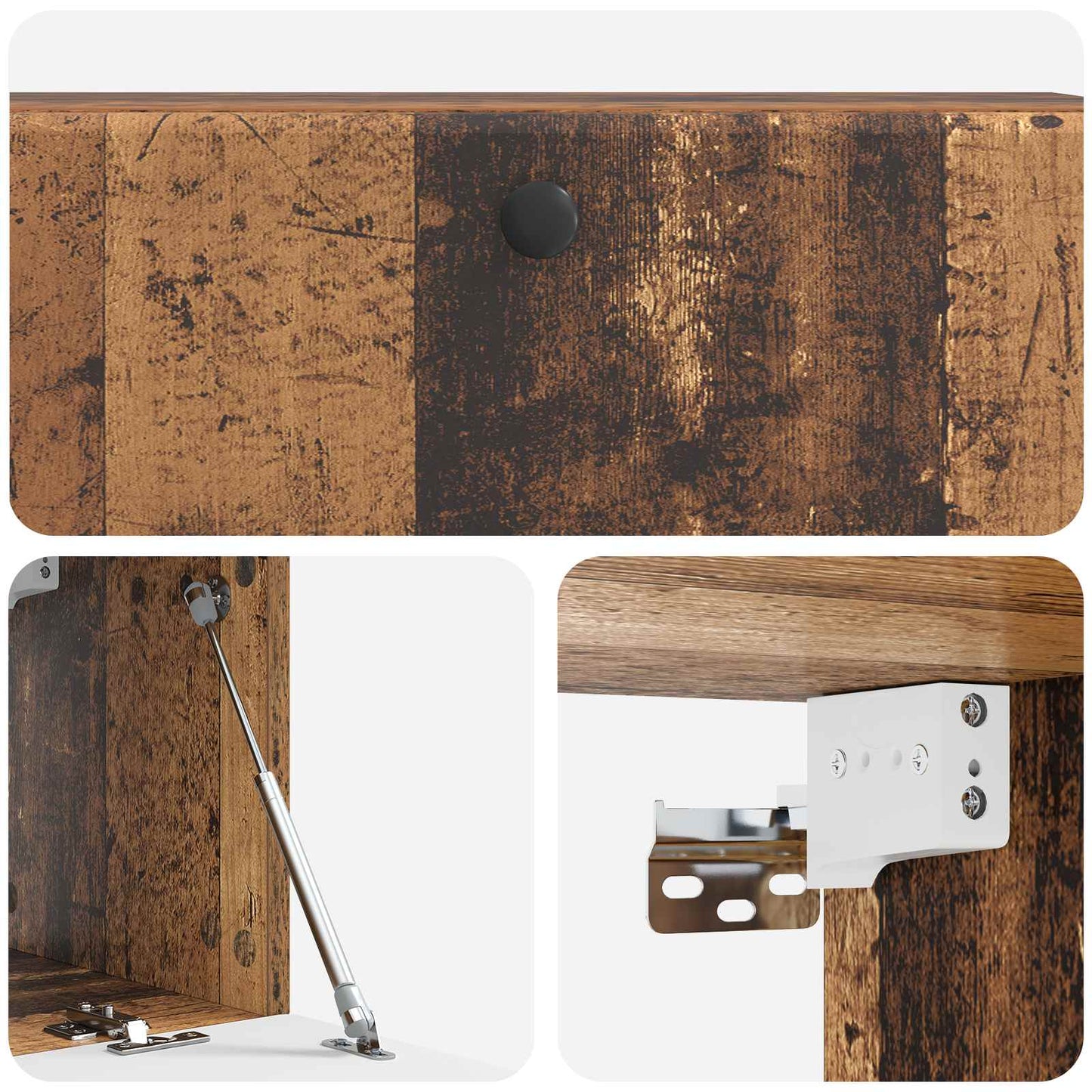 Wall-Mounted TV Cabinet 98 x 31 x 30 cm Old Wood