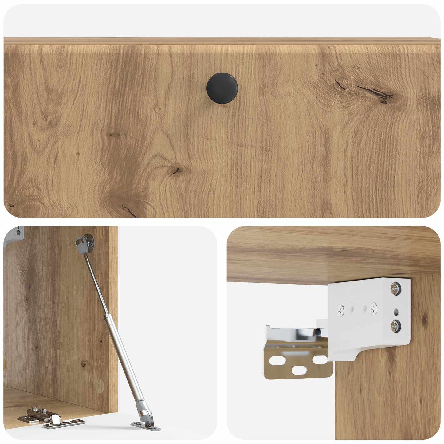 Wall-Mounted TV Cabinet 98 x 31 x 30 cm Artisan Oak