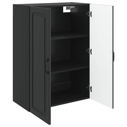 Wall-Mounted Cabinet 66 x 34.5 x 90 cm Engineered Wood Black