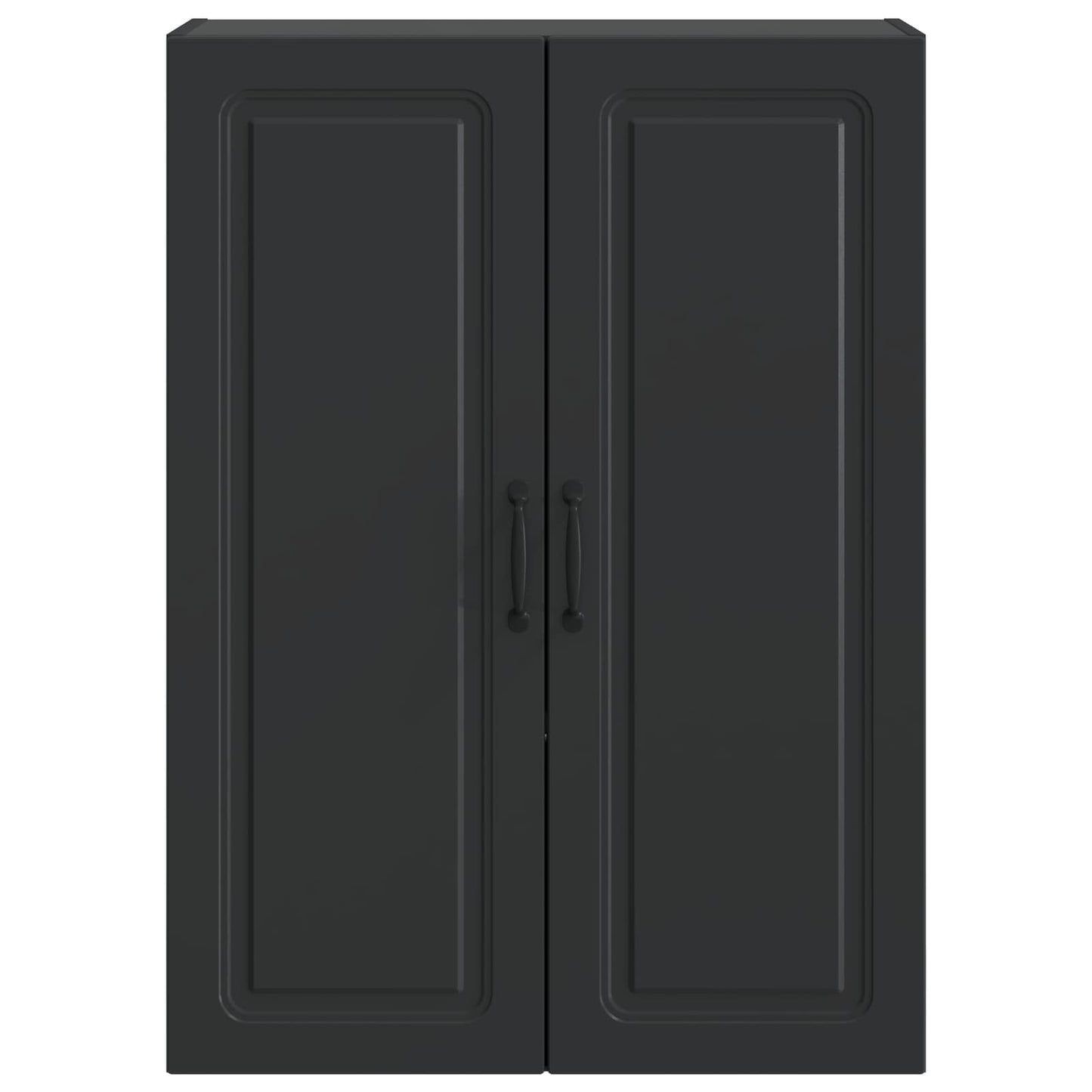 Wall-Mounted Cabinet 66 x 34.5 x 90 cm Engineered Wood Black