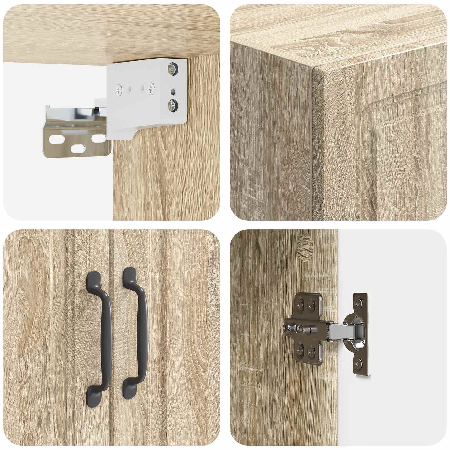 Wall-Mounted Cabinet Sonoma Oak 66 x 34.5 x 90 cm