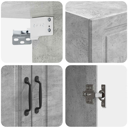 Wall-Mounted Cabinet 66 x 34.5 x 90 cm Engineered Wood