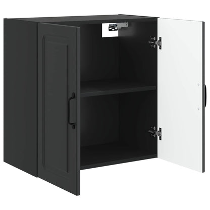 Wall-Mounted Cabinet 59 x 31 x 60 cm Engineered Wood Black