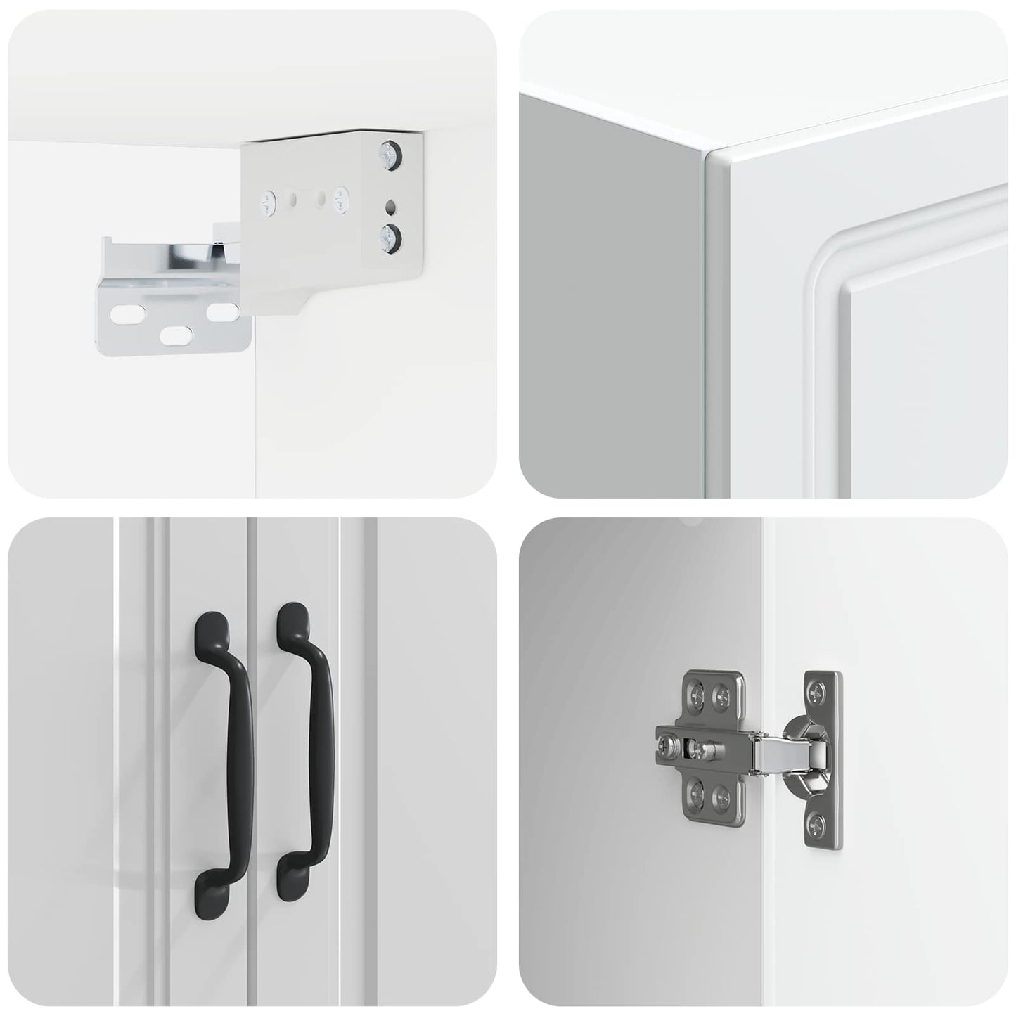 Wall-Mounted Cabinet High Gloss White 59 x 31 x 60 cm