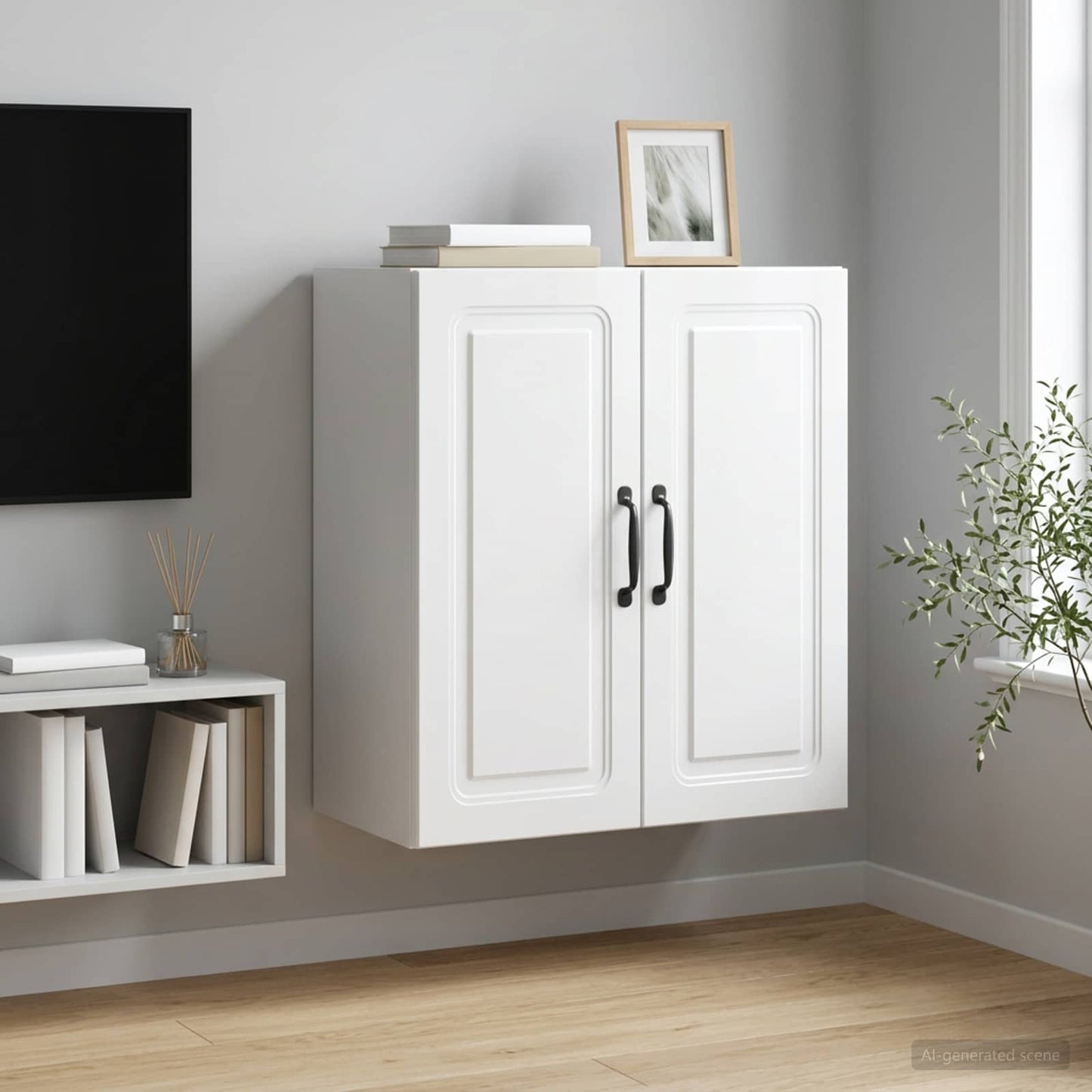 Wall-Mounted Cabinet 59 x 31 x 60 cm Engineered Wood