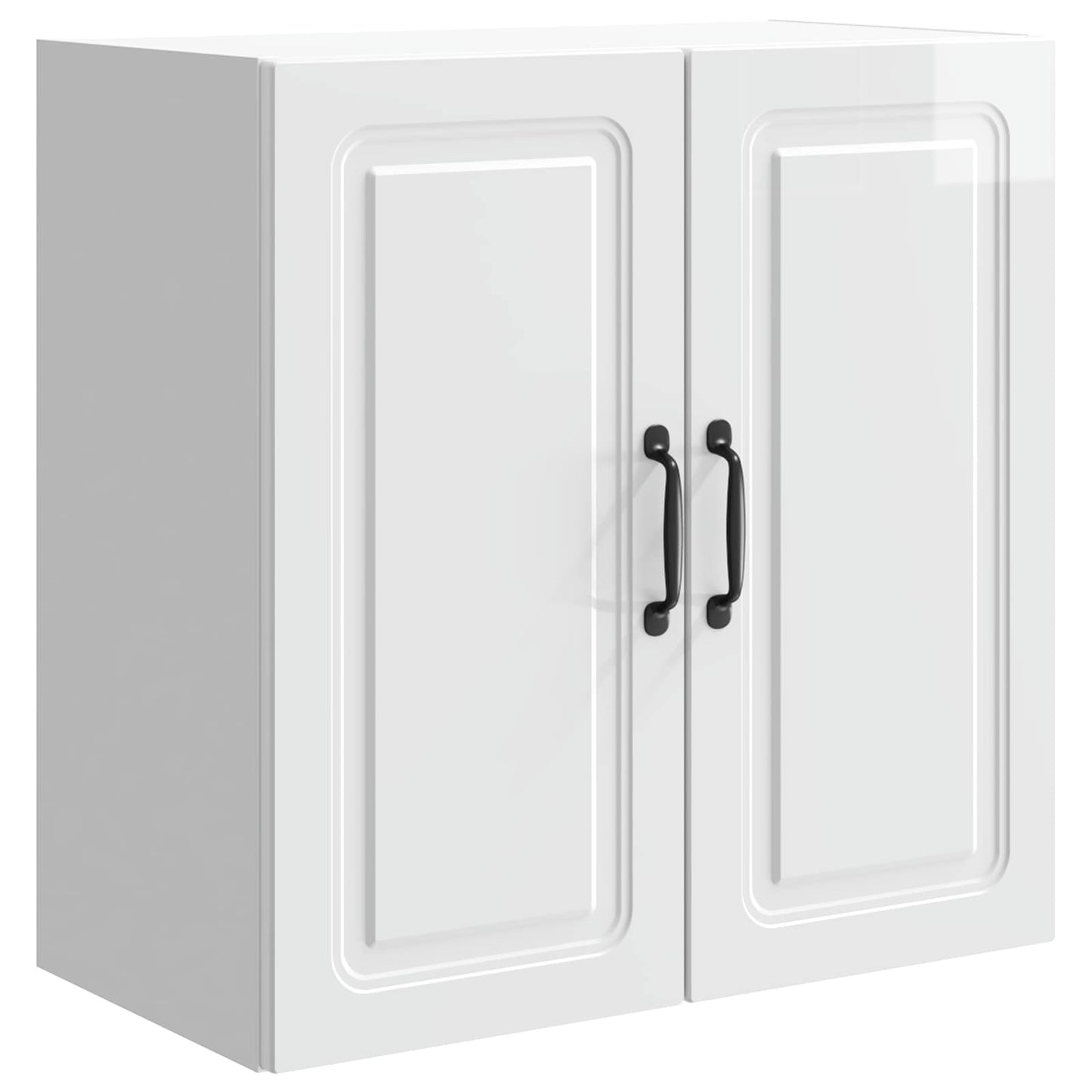 Wall-Mounted Cabinet High Gloss White 59 x 31 x 60 cm