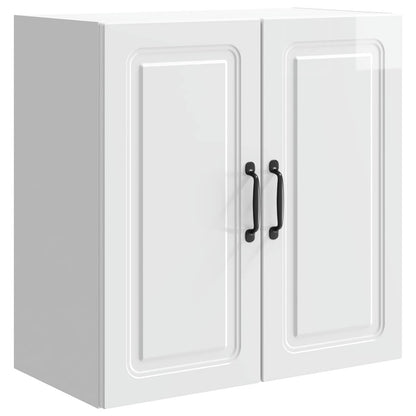 Wall-Mounted Cabinet High Gloss White 59 x 31 x 60 cm