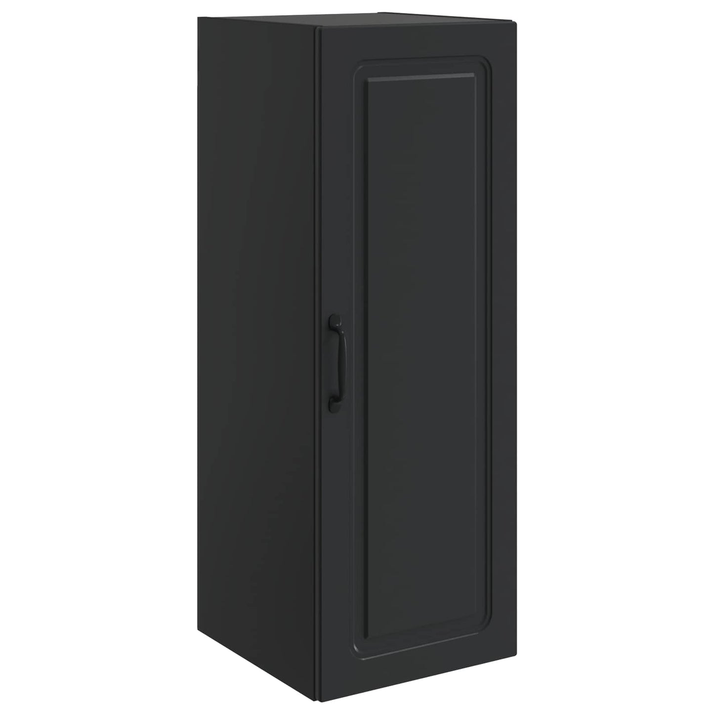 Wall-Mounted Cabinet 33 x 34.5 x 90 cm Engineered Wood Black