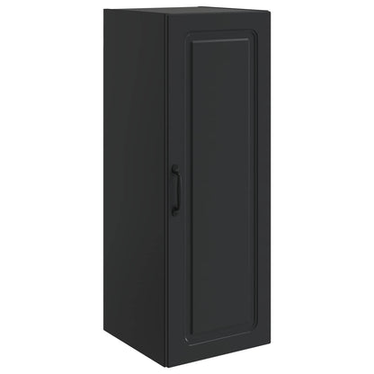 Wall-Mounted Cabinet 33 x 34.5 x 90 cm Engineered Wood Black
