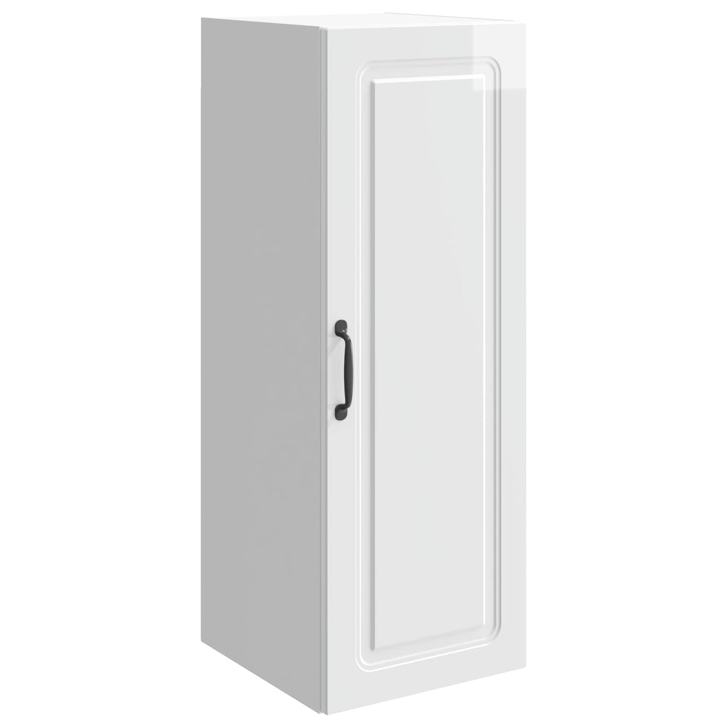 Wall-Mounted Cabinet High Gloss White 33 x 34.5 x 90 cm