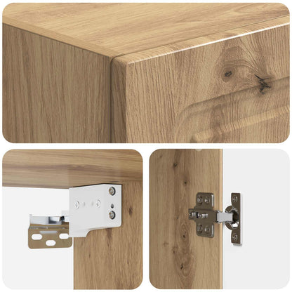 Wall-Mounted Cabinet Artisan Oak 33 x 34.5 x 90 cm