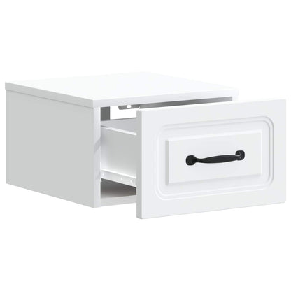 Wall-Mounted Bedside Cabinet 2 pcs White 34.5 x 33 x 20 cm